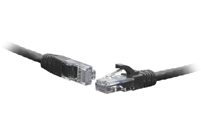 Коммутационный шнур U/UTP 4-х парный cat.5e 3.0м PVC standart чёрный