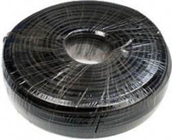 RG-6/U CCS ЧЕРНЫЙ БУХТА 100М, RG-6/U, коакс. каб.,75 Ом, жила CCS, черн., бухта 100м