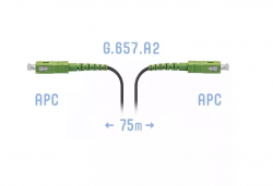 Патчкорд оптический FTTH SC/APC, кабель 604-04-01, 75 метров