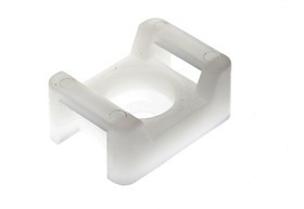 ПМО 15х10 белая, Площадка для крепления стяжки с монтажным отверстием (100 шт.)