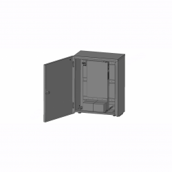 Шкаф уличный серии Real, 4U, 540х430х235, RAL7035