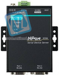 Nport 5210A 2-портовый усовершенствованный асинхронный сервер RS-232 в Ethernet MOXA