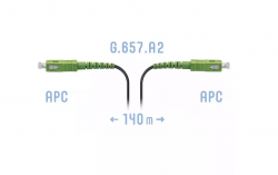 Патчкорд оптический FTTH SC/APC, кабель 604-03-01, 140 метров