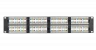 Коммутационная панель NETLAN 19", 2U, 48 портов, Кат.5e (Класс D), 100МГц, RJ45/8P8C, 110/KRONE, T568A/B, неэкранированная, черная