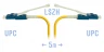 Патчкорд оптический LC/UPC SM Duplex (HD) 5 метров, волокно G.657.A1