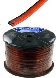 SCT-04- 1.50, Кабель акуст.2 x 1.50мм2 луженный, красно-черный прозр.
