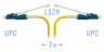 Патчкорд оптический LC/UPC SM Duplex (HD) 7 метров, волокно G.657.A1
