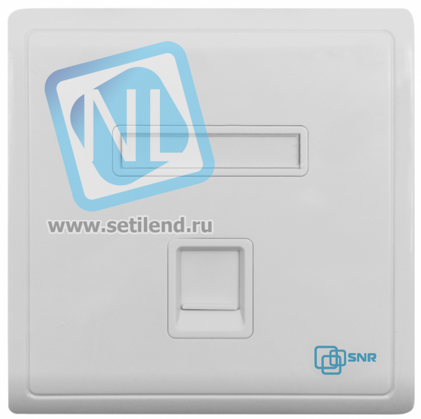 Абонентская розетка SNR, встраиваемая, под модули Keystone, 1 порт
