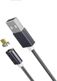 PL1151, Магнитный кабель micro USB, 1м, черный