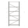 Аккумуляторный стеллаж 5 полок, 2498х686х1135мм (SNR-UPS-RACK-257012-5)