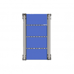 Аккумуляторный стеллаж 5 полок, 2498х686х1135мм (SNR-UPS-RACK-257012-5)