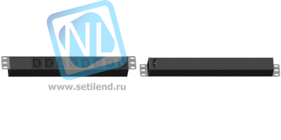 Блок электрических розеток на 8 гнезд IEC320 C13, без шнура питания с вилкой C14