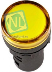 SQ0702-0052, Лампа AD-16DS(LED) матрица d16мм желтый 12В AC/DC