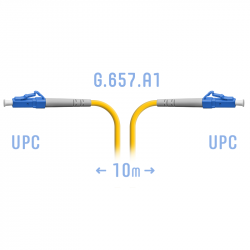 Патчкорд оптический LC/UPC SM G.657.A1 10 метров