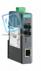 Медиаконвертер Ethernet 10/100BaseTX в 100BaseFX (многомодовое оптоволокно) в пластиковом корпусе MOXA