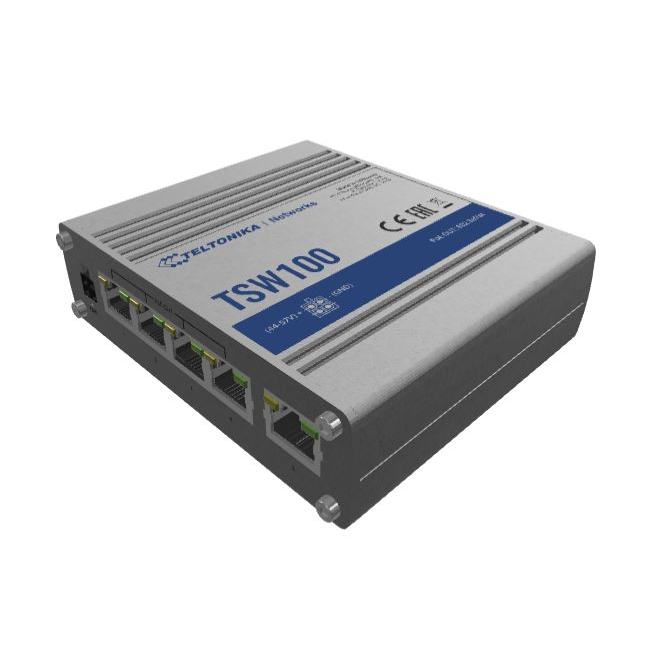 Промышленный PoE коммутатор Teltonika TSW100