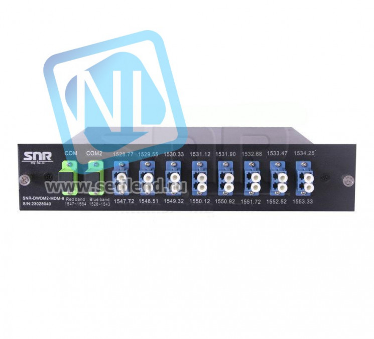 Мультиплексор DWDM одноволоконный 8-канальный в 1/2-слоте v3