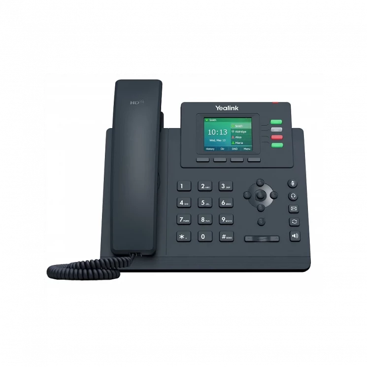 SIP-телефон Yealink SIP-T33G, цветной экран, 4 аккаунта, PoE, GibE