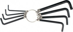 112667, Набор ключей имбусовых TORX 9 шт.: T10,15,20,25,2 7,30,40,45,50, оксидированные, на кольце