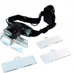 PL4400, Лупа налобная 6хс подсветкой (2LED) Pro Legend