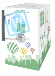Кабель витая пара LANsens UTP, 4 пары Cat.5e, PVC, indoor, 305м