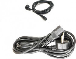 Кабель сетевой ПВС-АП 3*0.75, 220В прямой (черный) 3.0м