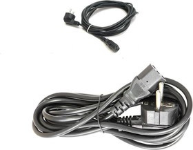 Кабель сетевой ПВС-АП 3*0.75, 220В прямой (черный) 3.0м