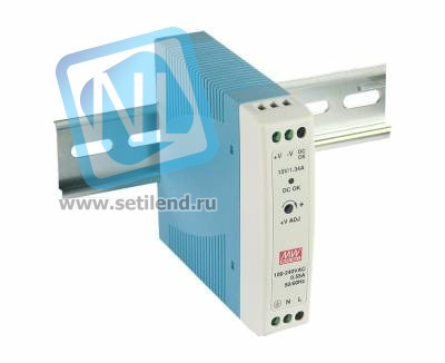 MDR-20-5 Компактный блок питания на DIN-рейку, 5В, 3А, 20Вт Mean Well