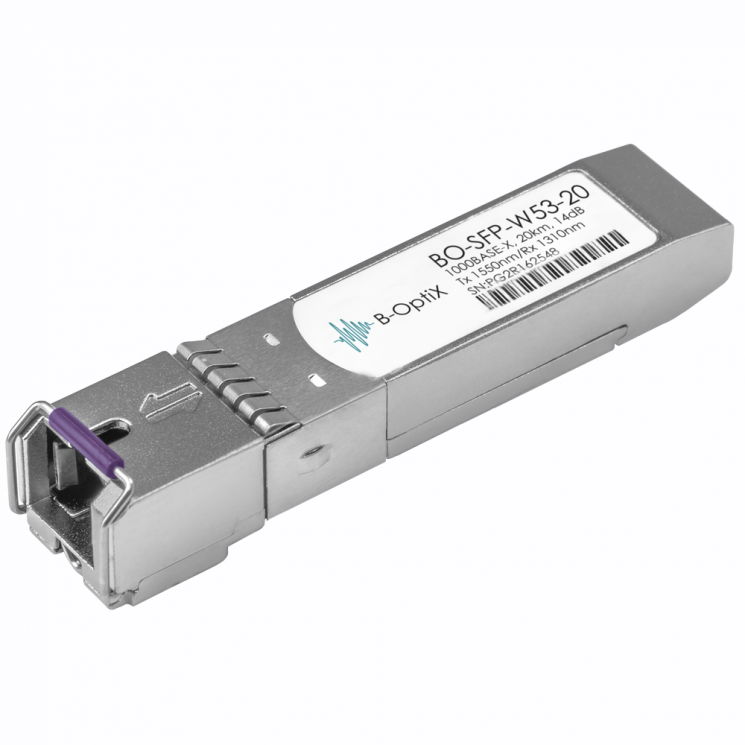 Модуль B-OptiX SFP WDM, дальность до 20км (14dB), 1550нм