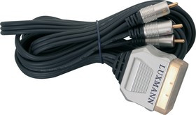 407-104, Шнур Scart-3RCA 3.0м