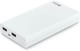 RP15000 WHITE, Внешний аккумулятор HIPER RP15000 Li-Ion 15000mAh 2.1A+1A 2xUSB белый