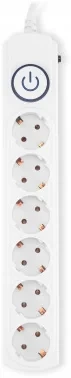 Сетевой фильтр Ippon BK-6-EU-5-10-W 5м (6 розеток) белый (коробка)
