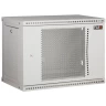 Настенный разборный шкаф TLK 19", 12U, перфорированная дверь, Ш600хВ569хГ600мм, 2 пары монтажных направляющих, серый