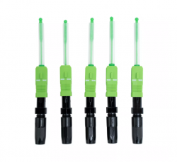 Разъем оптический FiberFox "Splice-On Connector" SC/APC для кабеля 2,0 х 3.0, уп. 5 шт.