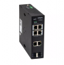 Неуправляемый промышленный 4 портовый PoE коммутатор POWERTONE PUS-TS04G-i