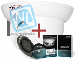IP камера OMNY 303 STARLIGHT купольная мини 960p, c ИК подсветкой, 2.8мм, 12В/PoE, EasyMic c ПО Линия в комплекте