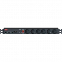 Блок розеток интеллектуальный: Ethernet, 1U 19", 230V, 15A, in: Schuko, out: (6) Schuko