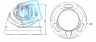 HDCVI купольная мини камера Dahua DH-HAC-HDW1000RP-0360B 720p, 3.6мм, ИК до 20м, 12В, пластик