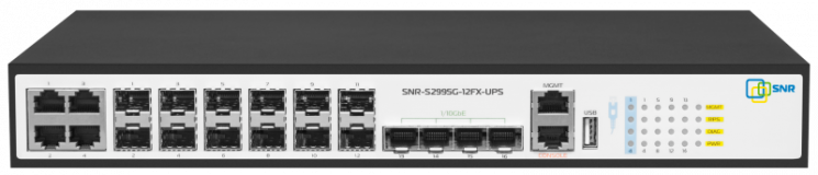 Управляемый коммутатор уровня 3 SNR-S2995G-12FX-UPS