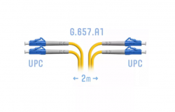 Патчкорд оптический LC/UPC SM G.657.A1 Duplex 2 метра