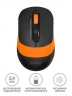 Мышь A4Tech Fstyler FG10S черный/оранжевый оптическая (2000dpi) silent беспроводная USB для ноутбука