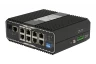 Неуправляемый промышленный 8 портовый PoE коммутатор POWERTONE PUS-TS08GL-BTi c 4 портами до 90Вт