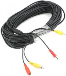 F 5m, Кабель для видеокамер, 2RCA+ питание -2RCA+ питание, 5м