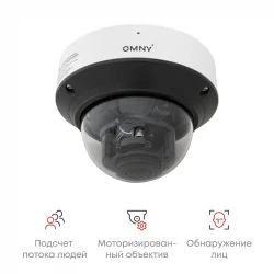 Камера сетевая купольная 5Мп OMNY PRO MD-M5MA-27135-C с микрофоном