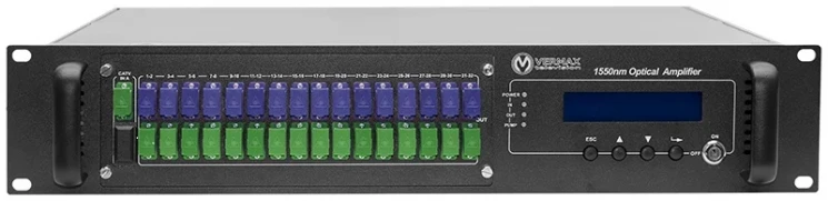 Оптический усилитель VERMAX для сетей КТВ, 32*19dBm, WDM фильтр PON