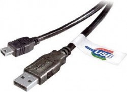 18-1136, Шнур USB 2.0 A(male) - mini B(male) 5PIN 3M