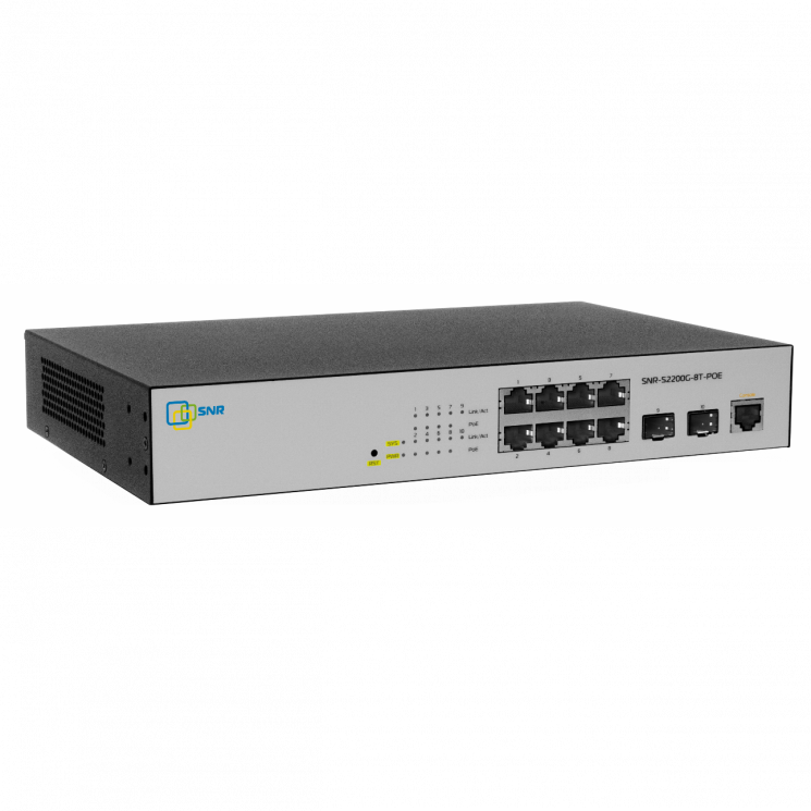 Управляемый POE коммутатор уровня 2 SNR-S2200G-8T-POE
