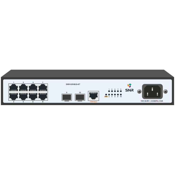 Управляемый коммутатор уровня 2 SNR-S2982G-8T