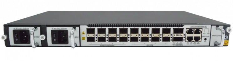 Станционный терминал SNR OLT с 8 портами 8*XG(S)-PON/GPON (SFP+), 8*10GE/GE SFP + 2*100G QSFP28, БП 2 x AC