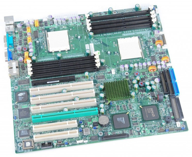 Материнская плата SuperMicro H8DA8 AMD 8131 Dual S940 8DualDDR400 2UW320SCSi U133 4PCI-X 2PCI SVGA 2xGbLAN E-ATX 1000Mhz-H8DA8(NEW)